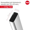 Hailo Foot Set for Spar 72 x 25 mm Black