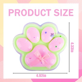 AYNKH FuFu Cat's Paw Squishy, Super Big Cat's Paw Squishy Toys, Taba Squishies,Improve Concentration, Reduce Stress, Kids, Teens and Adults,Gift (Rainbow Colours)