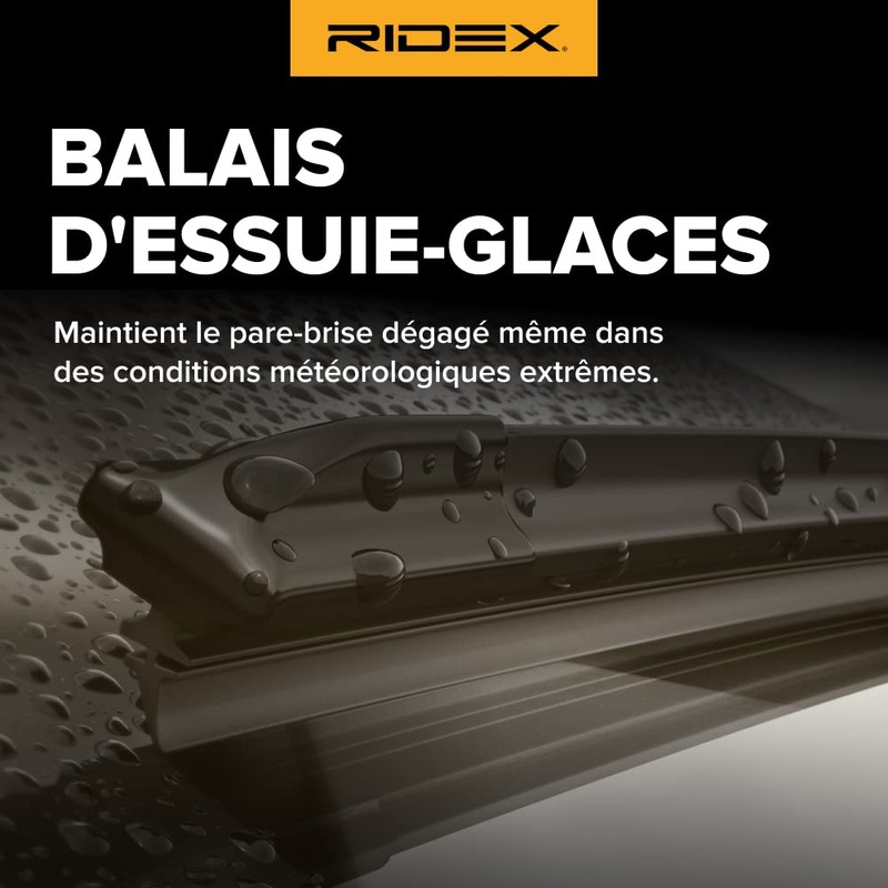 RIDEX Windscreen Wiper without Spoiler Front Wiper Blade Design: Standard
