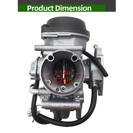 ALL-CARB Carburetor Replacement for Suzuki LTZ400 Quad 2003 2004-2007 with Fuel Valve Petcock