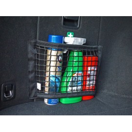 TrunkExpert, Universal Car Boot Mesh Bag with 20cm x 30cm Organizer Bag Car Mesh Bag with Strong Strips for Car, Trunk, Luggage Net, Pack of 3