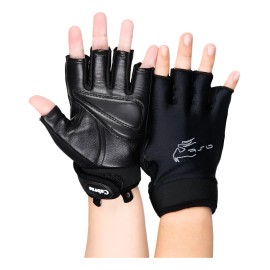 Guantes Cabra Gym Aerofit Negro Mujer Piel