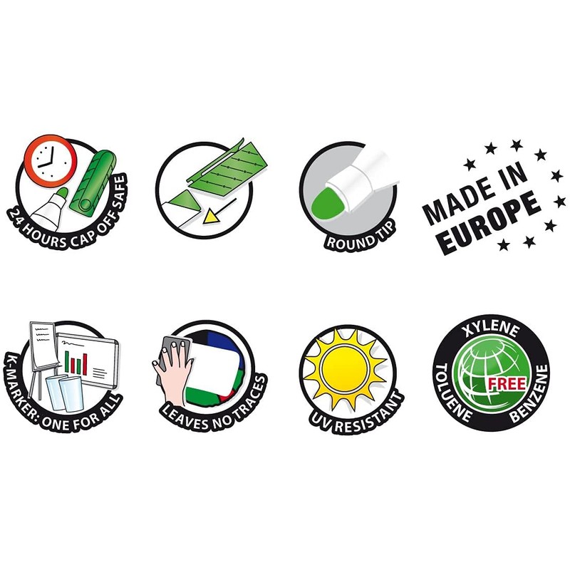 Kores Magnetic Whiteboard Sponge, 110 x 55 x 20 mm