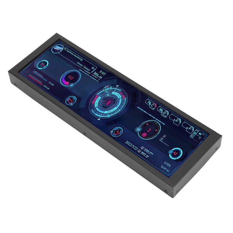 Computer RAM Monitor 7.9in IPS 1280x400 60Hz Refresh Rate Theme