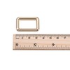 sourcing map Metal Rectangle Ring Buckles 25x15mm for Bags Belts