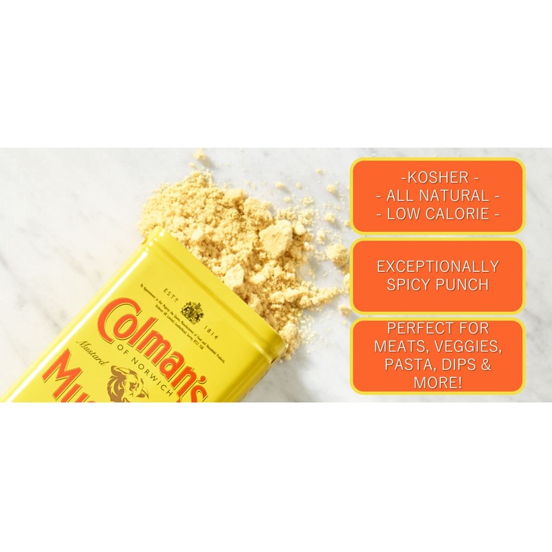 Colman's Dry Mustard Powder 2oz (Pack of 3) | Hot