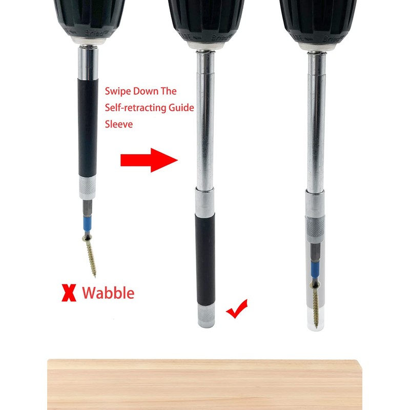 Saipor Magnetic Screw Drive Guide Drill Bit Tip Holder Screwdriver