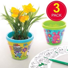 Baker Ross Easter Paint Pots - Pack of 3 Craft Kits for Kids (AT501)