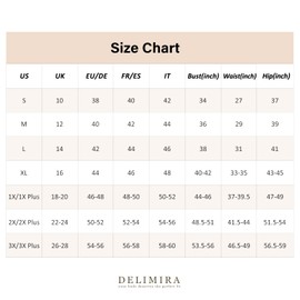 DELIMIRA Women's Shapewear Shorts Tummy Control Plus Size High Waisted Panties High Compression Thigh Slimmer Beige 3X