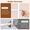 Hoctieon Double Rod Clothes Racks with Z-Base, Adjustable Clothing Rack,