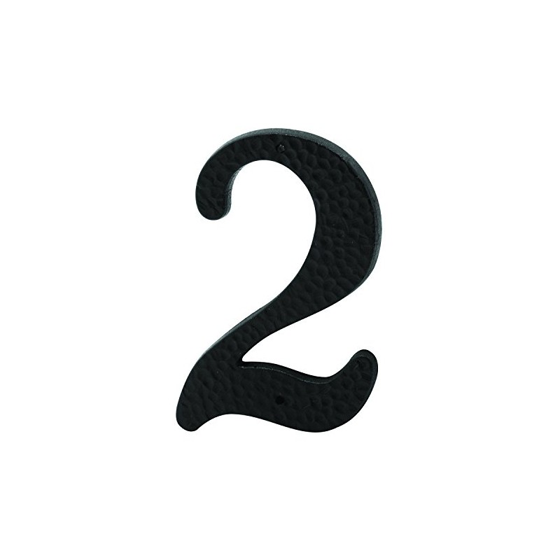 Prime-Line MP5033 3 In. House Number 2, Plastic, Black with