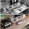 LEKETREE Desk Organizer, Office Organization with Vertical File Holder, File