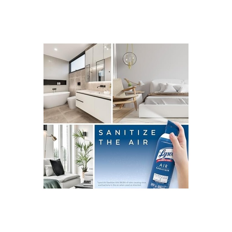 Lysol Air Sanitizer Spray, For Air Sanitization and Odor Elimination,