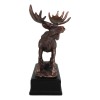 The Emperor Wild Elk Bull Moose Statue Bronze Electroplated Figurine