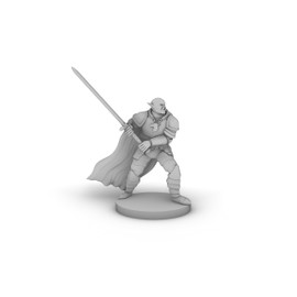 Half Orc Paladin Tabletop DND Gaming Miniature