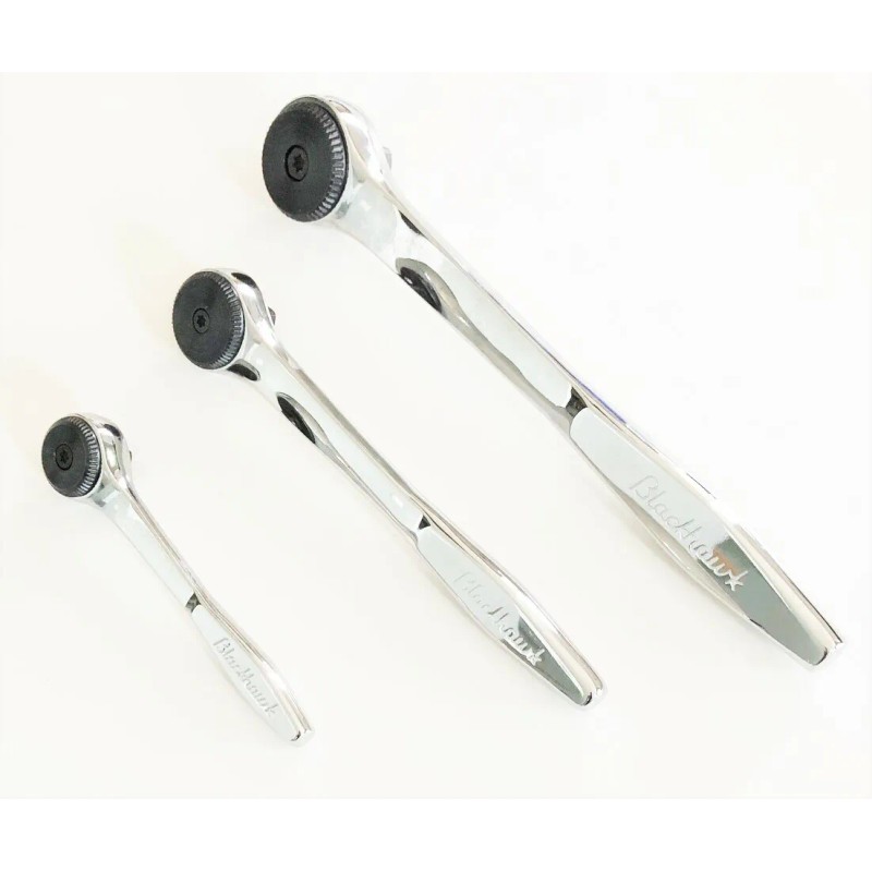 PROTO 3pc BLACKHAWK PROTO THIN PROFILE FULLY POLISHED RATCHET SET