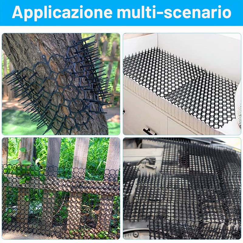 12Pz Dissuasore per Gatti Repellente in Plastica,Tappetino RepellenteGattio