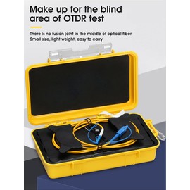 Duogalia OTDR Launch Cable Box SC/UPC-LC/UPC SM（9/125） 500M OTDR Fiber Optic Tester Extension Cord Dead Zone Eliminator