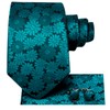 Hi-Tie Men Tie Set Silk Necktie with Pocket Square Cufflinks