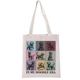 G2TUP Funny Golden Doodle Gift My Doodle Era Tote Bag Dog Mama Handbag Dog Lovers Gift Golden Doodle Lover Gift (My Doodle Era TB)