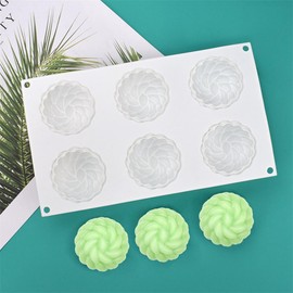 mostsom Silicone Molds Flower Soap Mold for Chocolate, Candy, Jelly, Ice Cube, Dog Treats, Cupcake Baking Mould, Muffin Pan Non-Stick Food Grade (Flower B_11.8x6.88x1.72 inch)