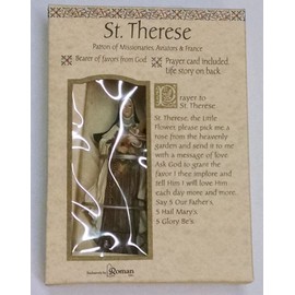 Roman Saint Therese with Flowers Patrons and Protectors Religious Figurine 50273