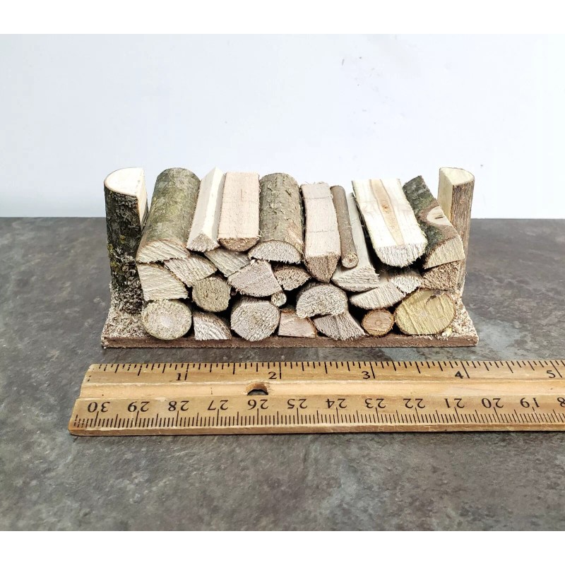Streets Ahead Miniature Stack of Split Logs Kindling for Fireplace