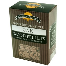 Charcoal Companion CC6049 Oak Smokehouse Style Wood Pellets, 10 x 6 x 14 cm, Natural