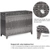 Laundry Hamper with 4 Removable Liner Bags; 176L Handwoven Rattan