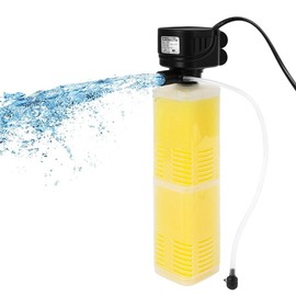 Donhallstar 320GPH Aquarium Filter for 40-150 Gallon Fish Tank-4-in-1 Submersible Internal Filter with Biochemical Filtration,Powerful Water Pump,Air Supply, and Wavemaker for Large Tanks and Ponds