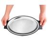 New Star Foodservice 26733 Oval Stainless Steel Sizzling Platter with