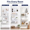 PSLER 22"×22" White Pegboard Kit with 17 Accessories, Garage Office