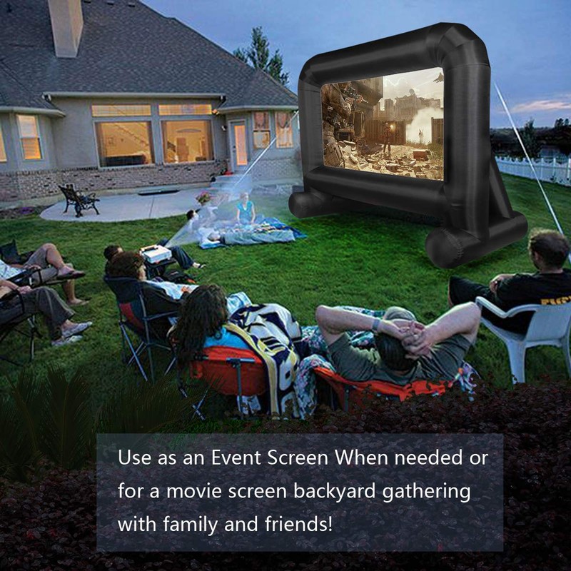 OUTTOY 14 FT Inflatable Movie Screen Blow up Mega Movie