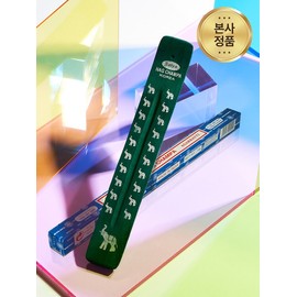 Nag Champa Incense Stick 10g + Mango Wood Holder Green / 나그참파 인센스 스틱 10g + 망고우드 홀더 그린