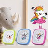 SELVA Quartz Alarm Clock Unicorn Ballerina Perfect for School Pink