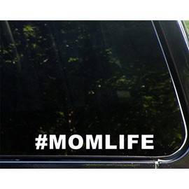 Sweet Tea Decals #Momlife - 8 3/4" x 1 1/4" - Vinyl Die Cut Decal/Bumper Sticker for Windows, Trucks, Cars, Laptops, Macbooks, Etc.