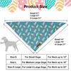 ADOGGYGO Easter Dog Bandanas 2 Pack, Triangle Reversible Bunny Carrot