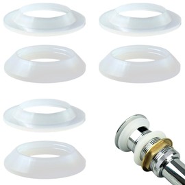 Drainage Seal,Universal Basin Drain Gasket,Thickened Silicone Sealing Ring,Seal Ring Replacement Parts for Bathroom Sink Drain Stopper，Includes Top and Bottom Washers Seals (Transparent-3Sets)