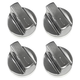 W11517331 W11117415 for Whirlpool Gas Stove Knobs (4pcs) Replacement Part W10850027,Compatible with Whirlpool Range Stove Knob Number WEC310S0LS1, WEE515S0LZ1, WEC310S0LS2, WEE745H0FS1, WEE745H0FS0