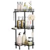 Consumest Corner Shower Caddy Standing - 3-Tier Stainless Steel Shower
