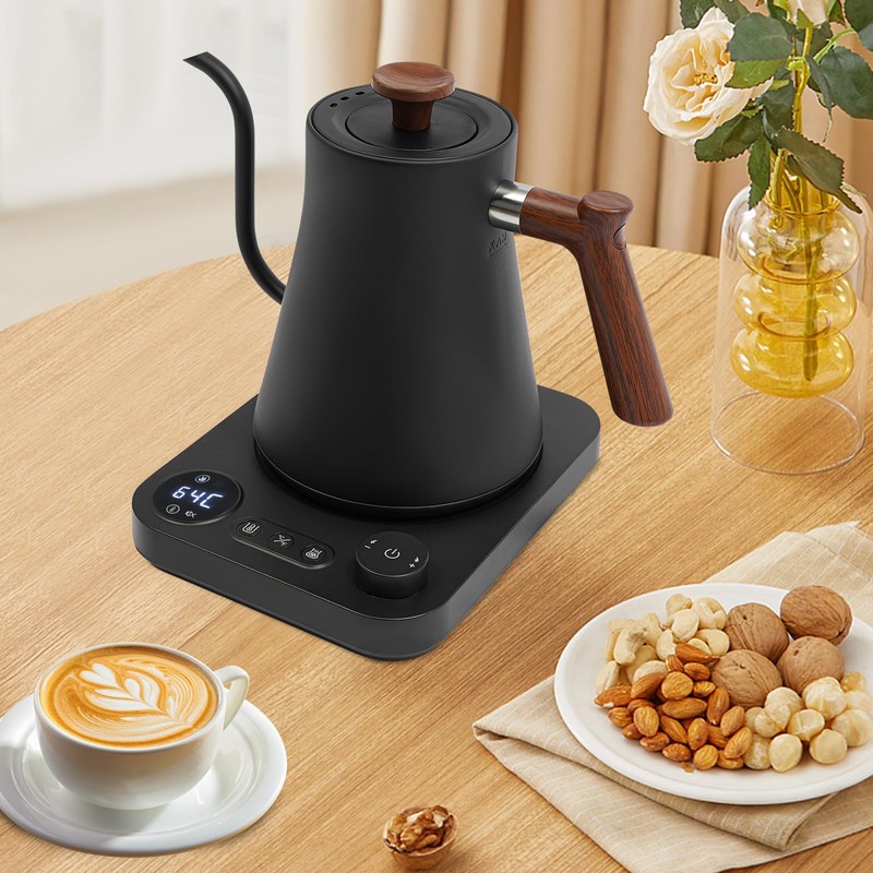 PSUFURV 1200w Electric Kettle, Tea Kettle Coffee Percolator Electric Temperature