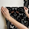 RoomMates Hidden Treasures Black Peel and Stick Wallpaper, RMK12749PLW