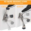 1 Pack Satin Nickel Kick Down Door Stopper for Bottom