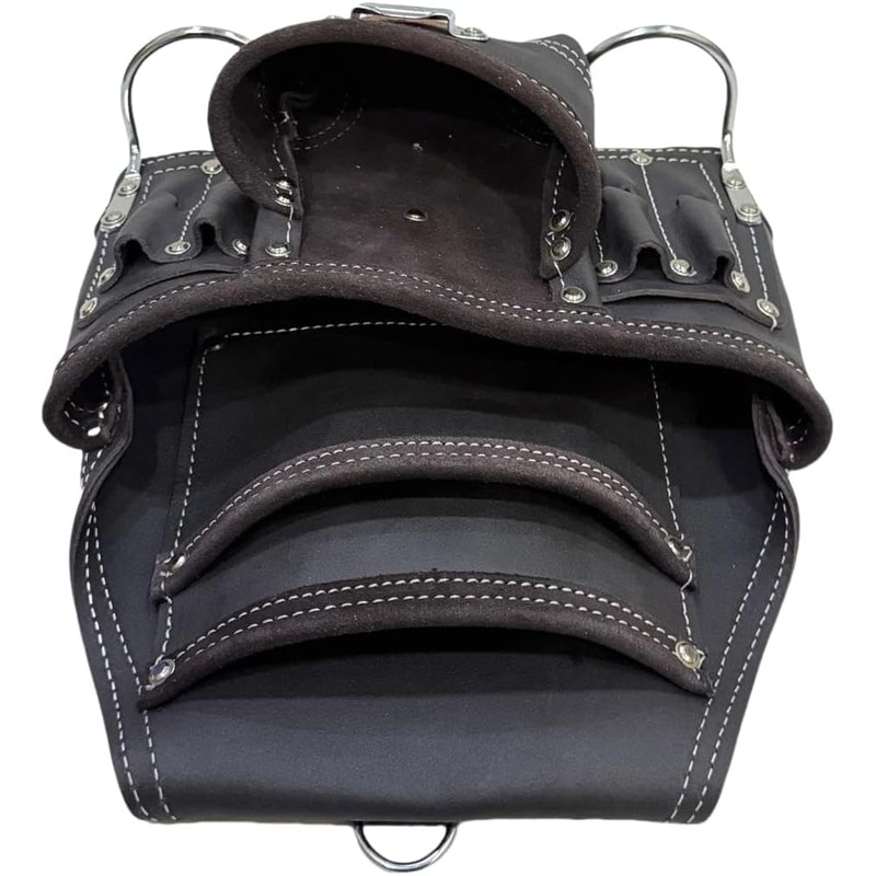 Zeluga 20-111 10 Pocket Rigger Heavy Duty Leather Tool Bag,