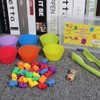 62 pcs/set Kids Rainbow Counting Bear Toys Educational Cognition Matching