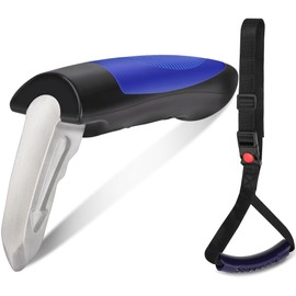 NINEMAX Car Door Handle for Elderly Car Door Handle Assist Support, Portable Car Grab Handle, Blue Car Door Latch Handle, Vehicle Support Handle Car Door Assist Bar with Strap Window Breaker