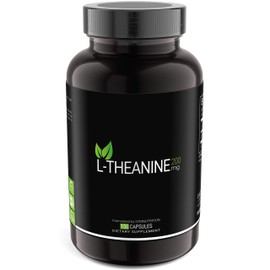SYMNUTRITION L-Theanine 200mg — 150 Count (V-Capsules) / 150 Servings Manufactured in a cGMP-Registered Facility in USA; Non-GMO, Vegan & Gluten Free