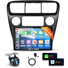 【HiFi 16EQ】 2G 64G Car Radio for Honda Accord 6th 1998 1999 2000 2001 2002 2003 2004 with Wireless CarPlay Andriod Auto,9'' IPS 1080P Touchscreen/WiFi/Bluetooth/GPS/RDS FM Radio/AHD Backup Camera Mic