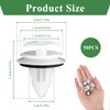50 Pcs Car Door Panel Clips Plastic Rivet Clips with