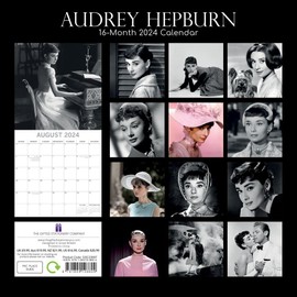 Gifted Stationery, Audrey Hepburn 2024 Wall Calendar